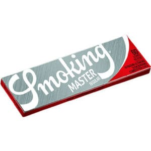SMOKING MASTER ARGENTO ARROTOLARE CARTINE CARTINA CORTA 60 FOGLIE PER CONFEZIONE SUPER SOTTILE SOLO CONFEZIONE SENZA SCATOLA