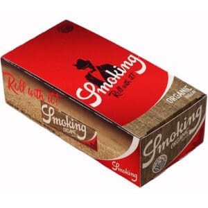SMOKING ORGANIC CARTINE CARTINA CORTA 60 FOGLIE PER CONFEZIONE NON RAFFINATO SUPER SOTTILE SCATOLA COMPLETA 50 CONFEZIONI