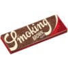 SMOKING BROWN ROLLING PAPERS UNBLEACHED SUPER THIN REGULAR SMALL SIZE 60 LEAVES PER PACK ONLY PACK NO BOX