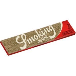 SMOKING ORGANIC KING SIZE SLIM LUNGO CARTINE 33 FOGLIE PER CONFEZIONE NON RAFFINATO SUPER SOTTILE SOLO CONFEZIONE SENZA SCATOLA