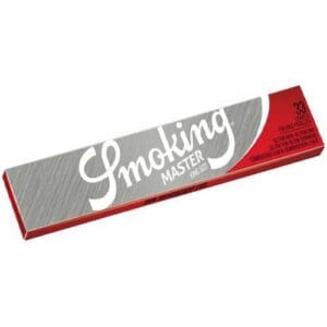 SMOKING MASTER ARGENTO KING SIZE SLIM LUNGO CARTINE 33 FOGLIE PER CONFEZIONE SUPER SOTTILE SOLO CONFEZIONE SENZA SCATOLA