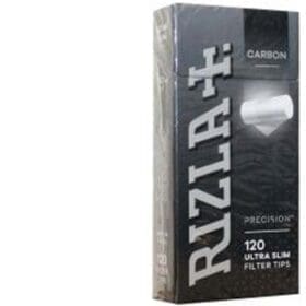 RIZLA CARBONE PRECISION ULTRA SLIM 5.7mm POP OUT 120 FILTRI PER CONFEZIONE SOLO CONFEZIONE SENZA SCATOLA