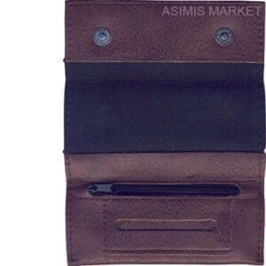 tobacco pouch nz TOBACCO POUCH CASE BROWN PU LEATHER FOR ROLLING CIGARETTE SMOKE