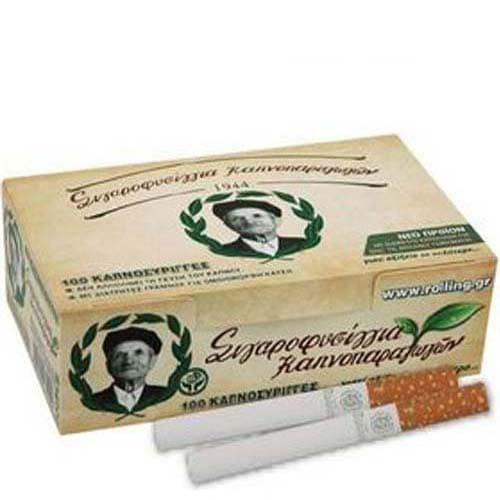 8mm cigarette tubes GRANDFATHER CIGARETTE TUBES FOR TOBACCO FILLING 47100 8 mm 100 PIECES PER  PACK