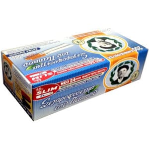 NONNO TUBI PER SIGARETTE DA RIEMPIMENTO 47102 EXTRA SMOOTH LARGO SLIM 6.5MM LUNGO 24MM 200 PEZZI PER CONFEZIONE