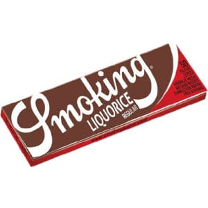 SMOKING LIQUORICE CARTINE CARTINA CORTA 50 FOGLIE PER CONFEZIONE SOLO CONFEZIONE SENZA SCATOLA