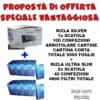 RIZLA SILVER ARROTOLARE CARTINE CARTINA CORTA 1 SCATOLA 100 CONFEZIONI TOTALE 5000 FOGLIE E RIZLA ULTRA SLIM 5.7mm 2 SCATOLA 40 CONFEZIONI TOTALE 4800 FILTRI