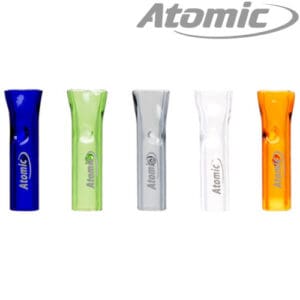 GLASS FILTER ATOMIC 35MM LENGTH 8MM DIAMETER WITH FLATTED MOUTH IN 5 COLORS