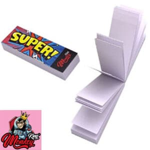 MONKEY KING SMILE BIANCO FILTRI DI CARTA TAGLIA MEDIA CON PERFORAZIONI  DESIGN DIVERSO PER OGNI CONFEZIONE 50 FILTRI DI CARTA PER CONFEZIONE PREZZO PER CONFEZIONE