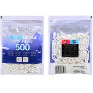 ATOMIC FILTROULTRA EXTRA SLIM 500 5.7 mm 500 FILTRI PER ROLLARE IMBALLAGGIO ECONOMICO
