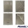 CIGARETTE CASE ATOMIC METAL 110MM XL FOR KING SIZE CIGARETTES IN 6 DESIGNS