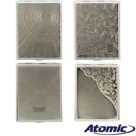 PORTASIGARETTE ATOMIC METAL 110MM XL PER KING SIZE CIGARETTES  IN 4 DISEGNI