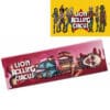 LION ROLLING CIRCUS BLOODY STRAWBERRY 1 1/4 MEDIO GRANDEZZA CARTINE AL GUSTO DI FRAGOLA 33 FOGLIE PER CONFEZIONE SOLO CONFEZIONE SENZA SCATOLA (Copy)