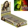 CARTINE BOB MARLEY ORGANIC HEMP UNBLEACHED 1 1/4 MEDIO GRANDEZZA SOTTILI 14 GR 50 FOGLIE PER CONFEZIONE SOLO CONFEZIONE SENZA SCATOLA 18 DIVERSI DISEGNI SCATOLA COMPLETA 25 PEZZI