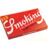 SMOKING THINNEST DOUBLE WINDOW ROLLING PAPERS REGULAR SMALL SIZE VERY ULTRA THIN 12 GR/M2 120 LEAVES PER PACK ONLY PACK NO BOX