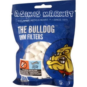 THE BULLDOG AMSTERDAM 8 MM REGULAR KING SIZE 100 SPESSI FILTRI PER CONFEZIONE ECONOMICA PREZZO PER CONFEZIONE