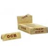OCB ORGANIC ROLLING PAPERS REGULAR SMALL SIZE UNBLEACHED ΤΗΙΝ 50 LEAVES PER PACK FULL BOX 25 PACKS