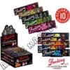 CARTINE SMOKING COLLECTION KUKUXUMUSU CENTENARY KING SIZE SLIM 33 SOTTILI FOGLIE + 33 FILTRI DI CARTA CON 6 PERFORAZIONI COLLEZIONE IN 10 DISEGNI SCATOLA COMPLETA 24 PEZZI
