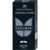 EXPLORER CHARCOAL ACTIVE 120 FILTERS EXTRA SLIM 5.7 MM CARBON PRICE PER PACK