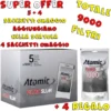 ATOMIC FILTRO SLIM 6 mm 1000 FILTRI PER CONFEZIONE IMBALLAGGIO ECONOMICO SCATOLA DA 5 PEZZI + 4 OMAGGI TOTALE 9 PEZZI = 9000 FILTRI