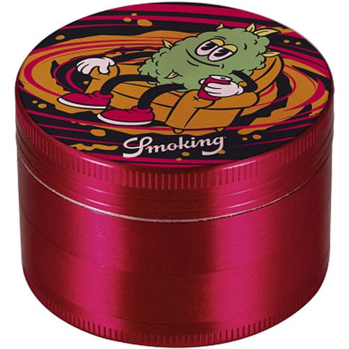 GRINDER TOBACCO SMOKING EUPHORIA HALO 50mm FOURFOLD METAL WITH SIEVE IN 6 DESIGNS - Image 2