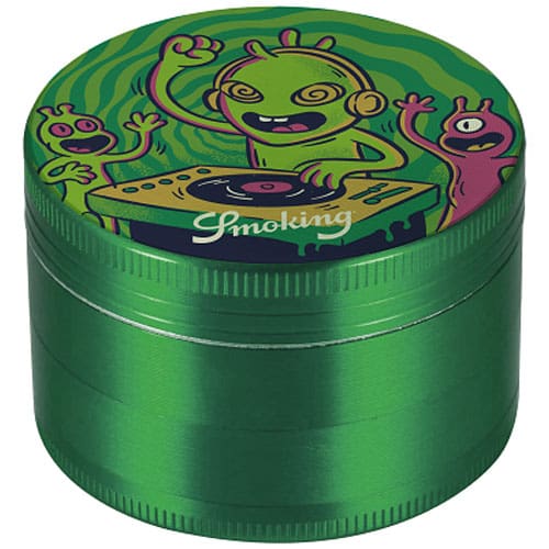 GRINDER TOBACCO SMOKING EUPHORIA HALO 50mm FOURFOLD METAL WITH SIEVE IN 6 DESIGNS - Image 6