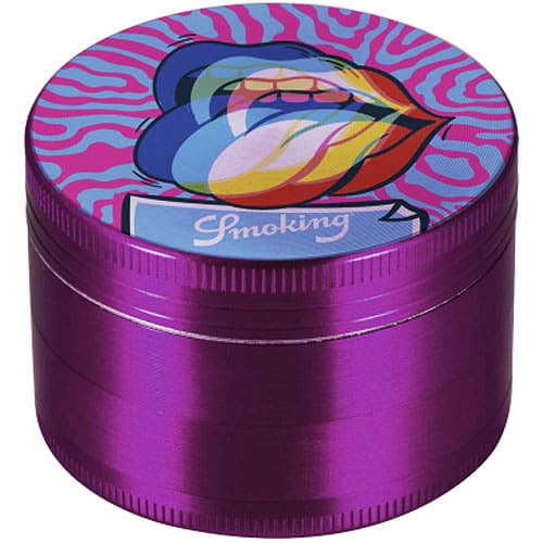 GRINDER TOBACCO SMOKING EUPHORIA HALO 50mm FOURFOLD METAL WITH SIEVE IN 6 DESIGNS - Image 5